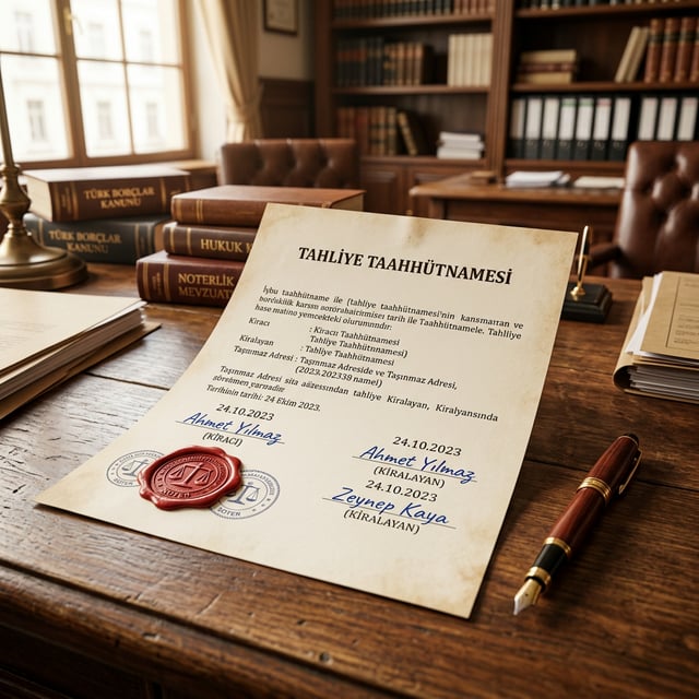 Tahliye taahhütnamesi nedir geçerlilik şartları boş tarihli imza 2026