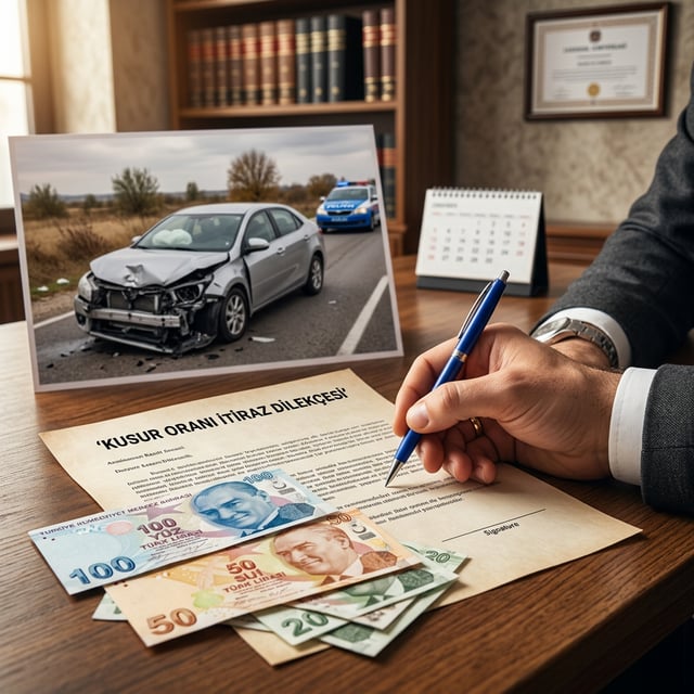 Trafik kazası icra takibine itiraz dilekçesi - kusur ve hasar itirazı 2026